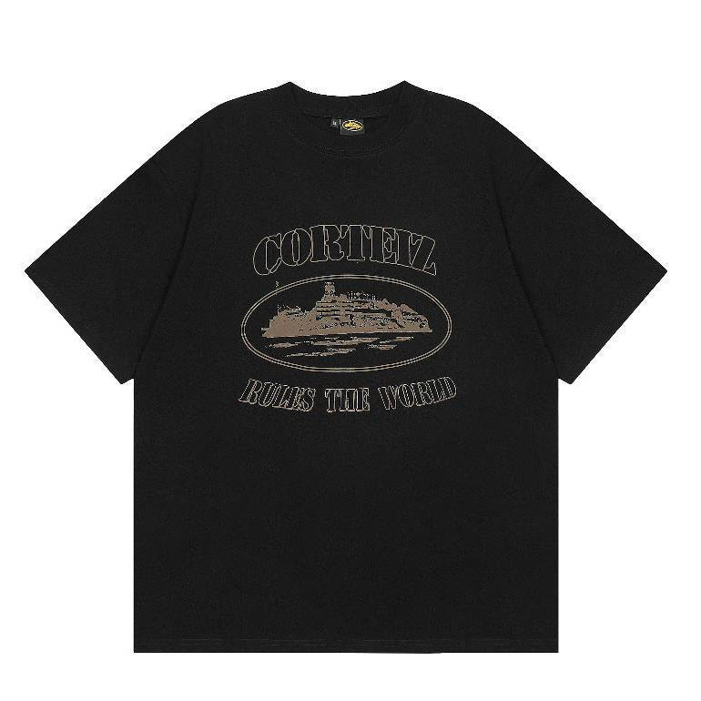 T-shirt trendy brand short-sleeve T-shirt collection, letter logo print