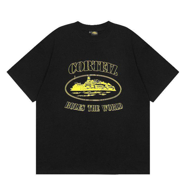 T-shirt trendy brand short-sleeve T-shirt collection, letter logo print